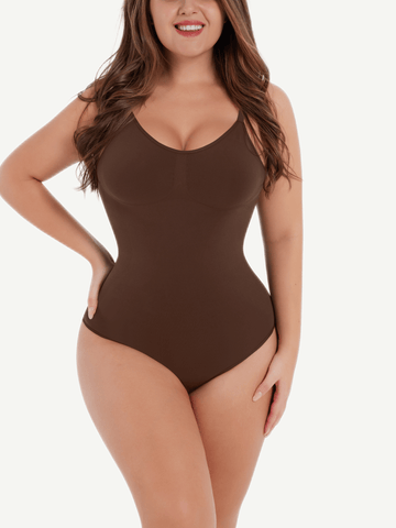 Seamless Scultp Cover-Breast Open-Back Thong