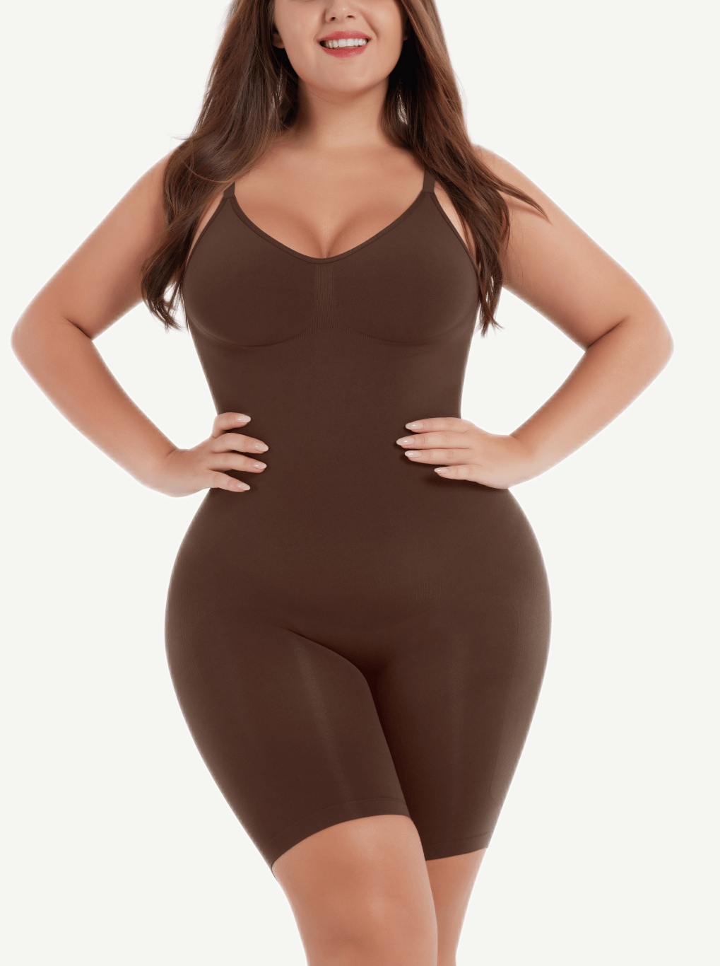 Seamless Scultp Covered Open-Back Boxer With Covered Chest