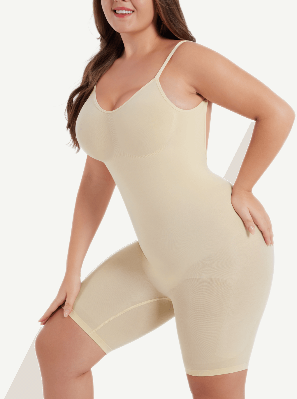 Seamless Scultp Covered Open-Back Boxer With Covered Chest