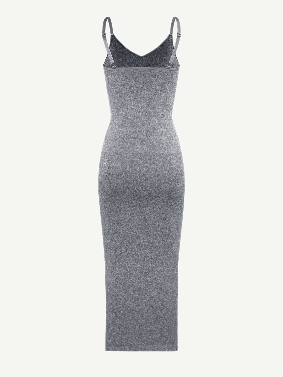 🌿Eco-friendly Spaghetti Strap V-neck Snatched Seamless Shaper Dress
