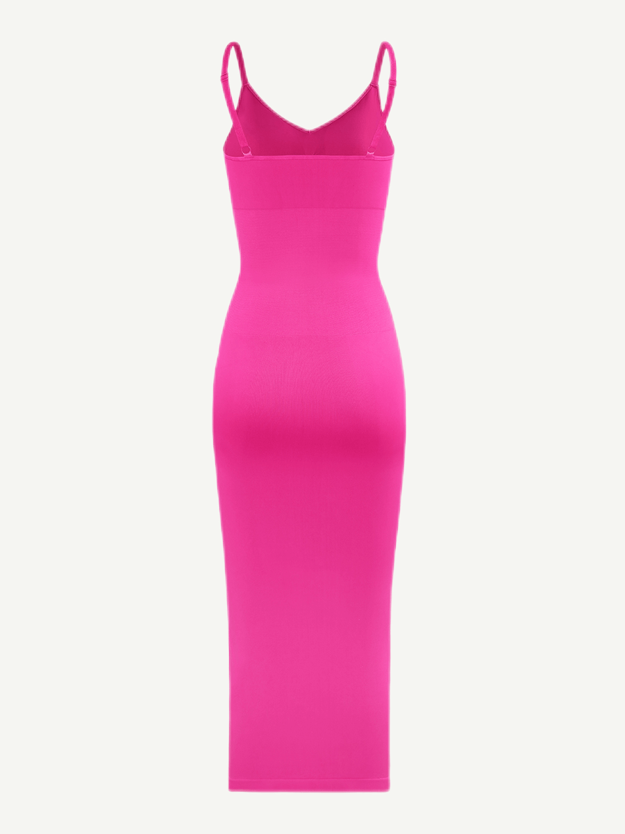 🌿Eco-friendly Spaghetti Strap V-neck Snatched Seamless Shaper Dress