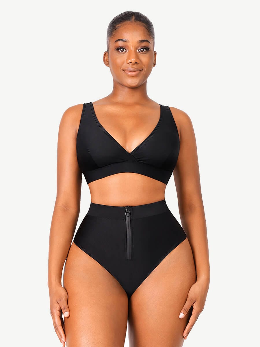 Surplice Neckline Bikini Top