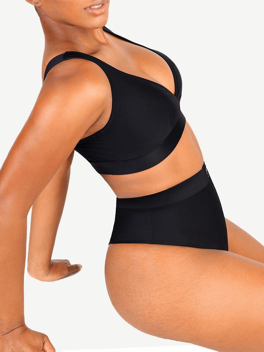 Surplice Neckline Bikini Top