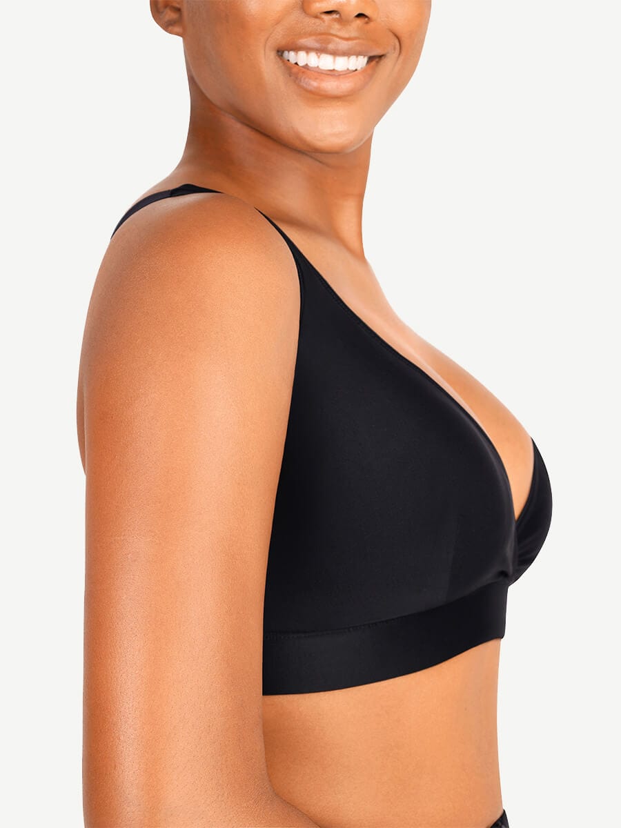 Surplice Neckline Bikini Top