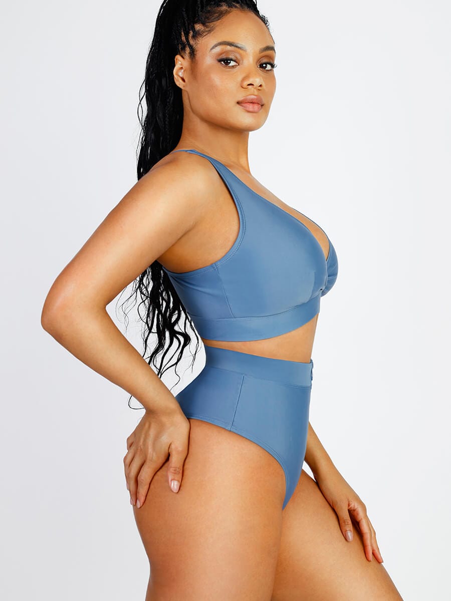 Surplice Neckline Bikini Top