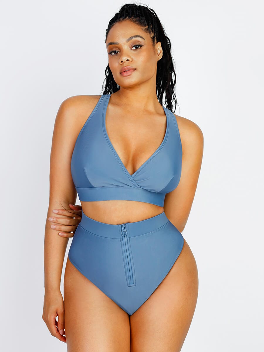 Surplice Neckline Bikini Top