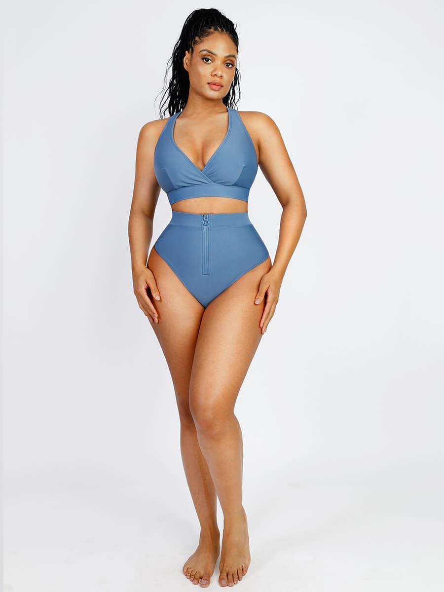 Surplice Neckline Bikini Top