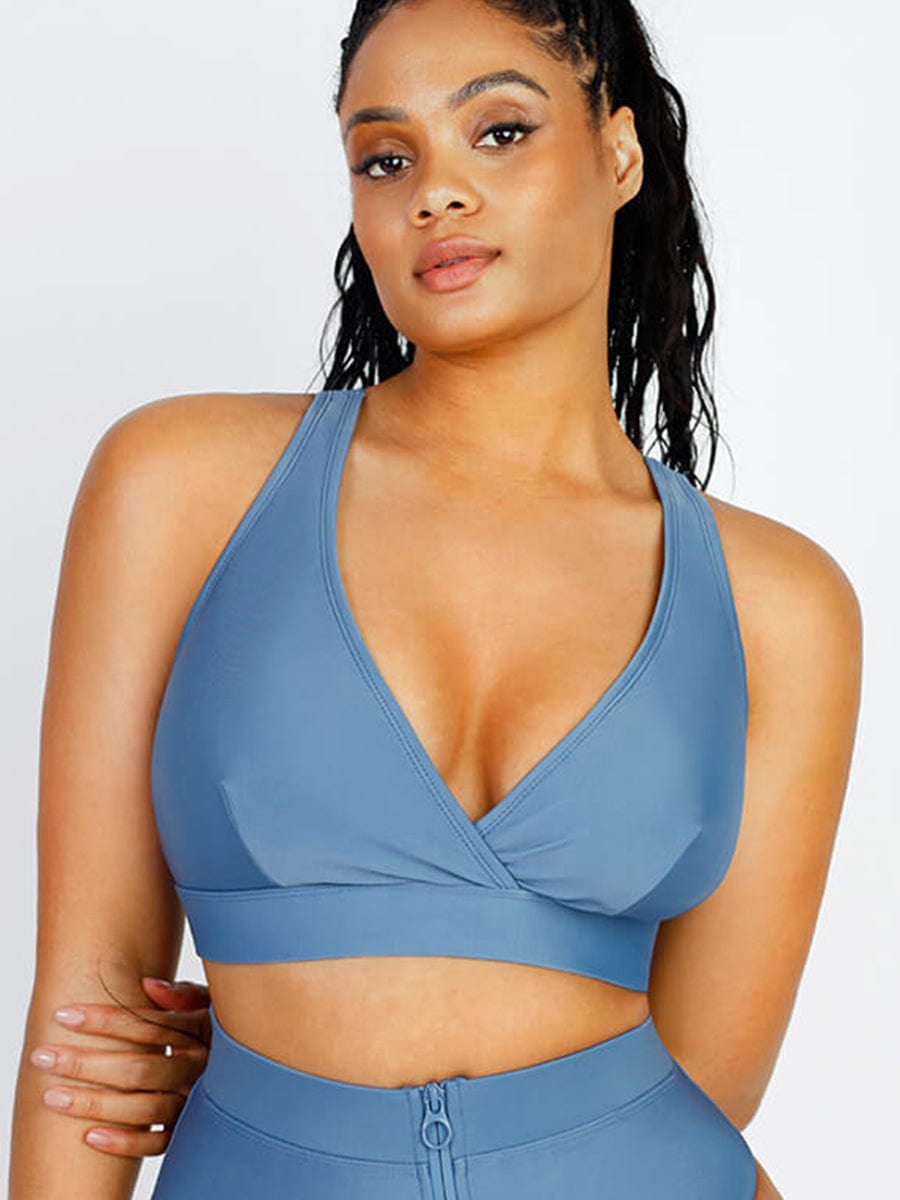 Surplice Neckline Bikini Top