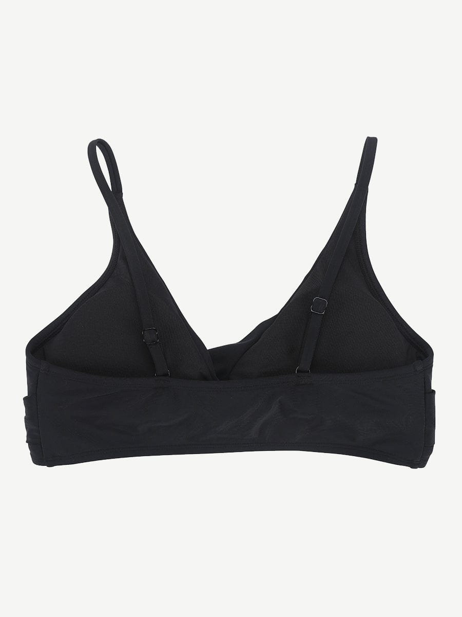 Body Shaper One Piece Swimsuit Top Cross Front