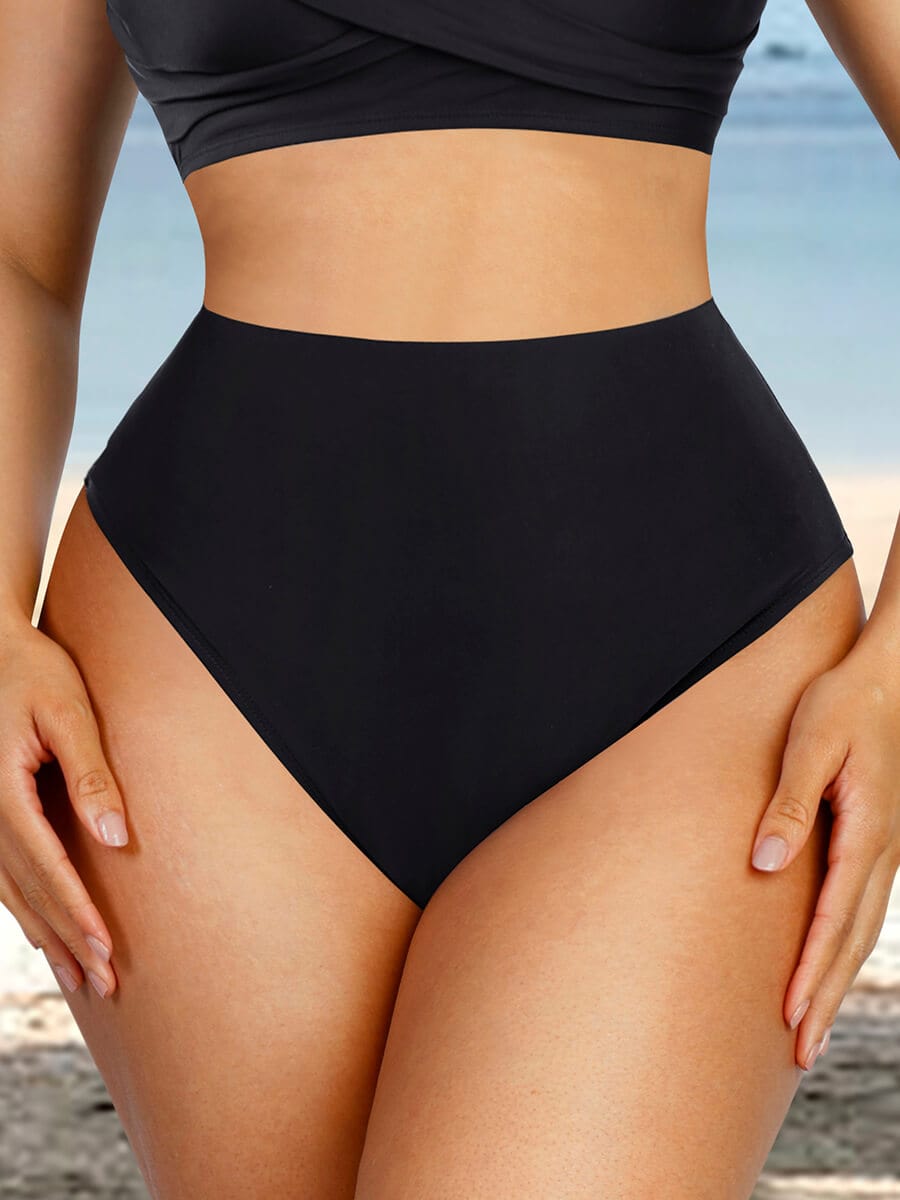 Tummy Sculpting Split Swim Trunks