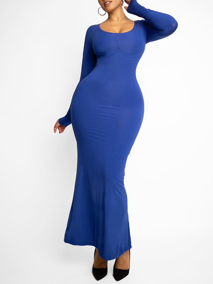 Light Shaping Abdomen Tightening Bulit-in Shapewear Dress