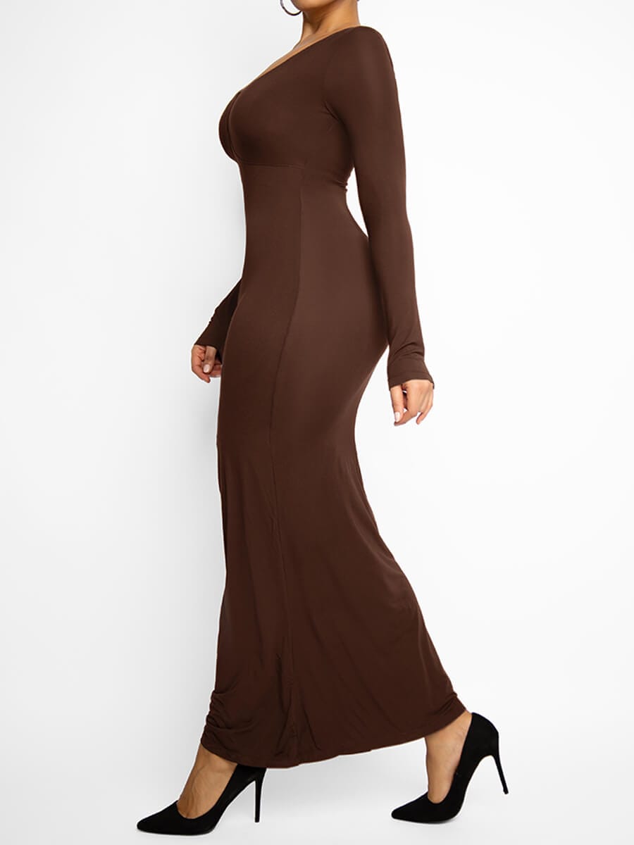 Light Shaping Abdomen Tightening Bulit-in Shapewear Dress