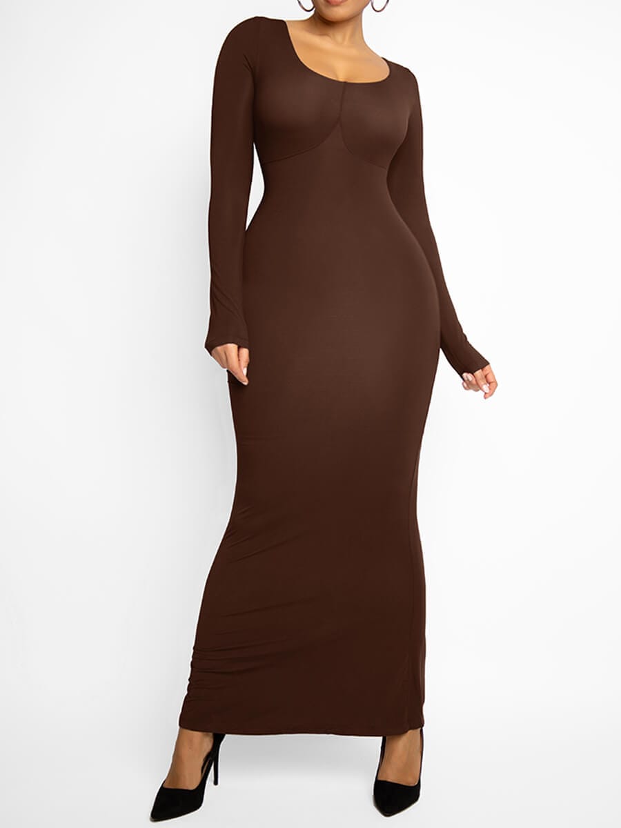 Light Shaping Abdomen Tightening Bulit-in Shapewear Dress