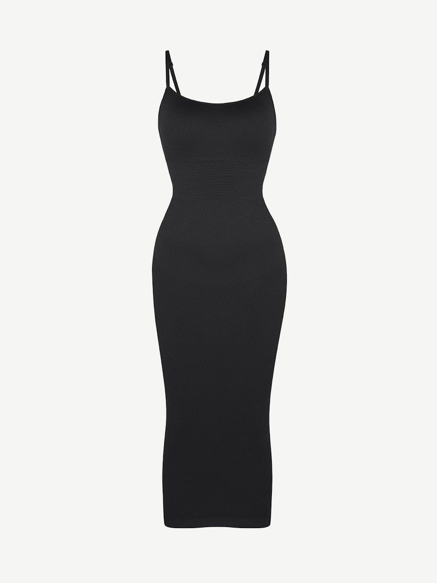 🌿 Eco-friendly Seamless 360° Waist Control Midi Shaping Dress