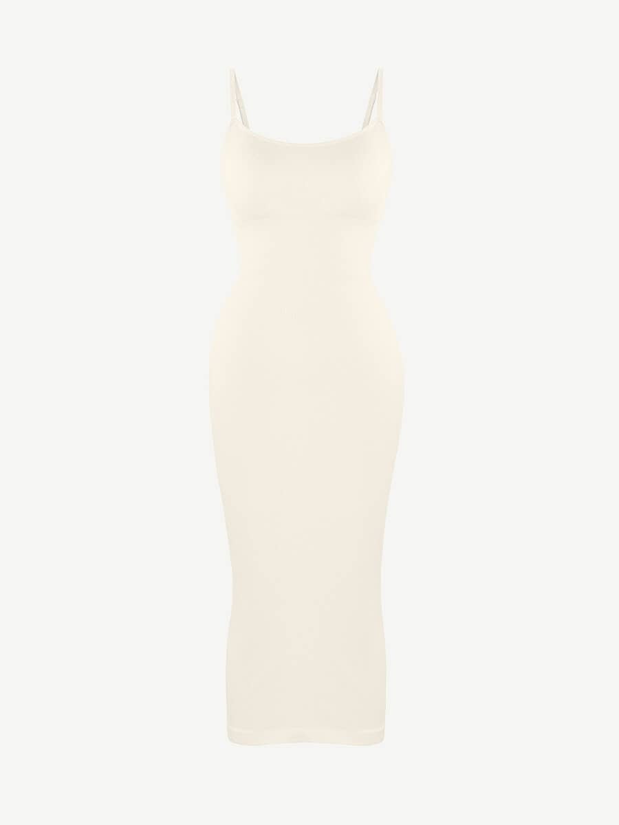 🌿 Eco-friendly Seamless 360° Waist Control Midi Shaping Dress