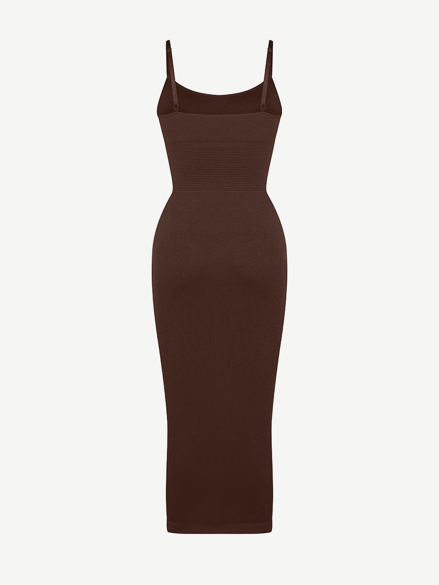 🌿 Eco-friendly Seamless 360° Waist Control Midi Shaping Dress