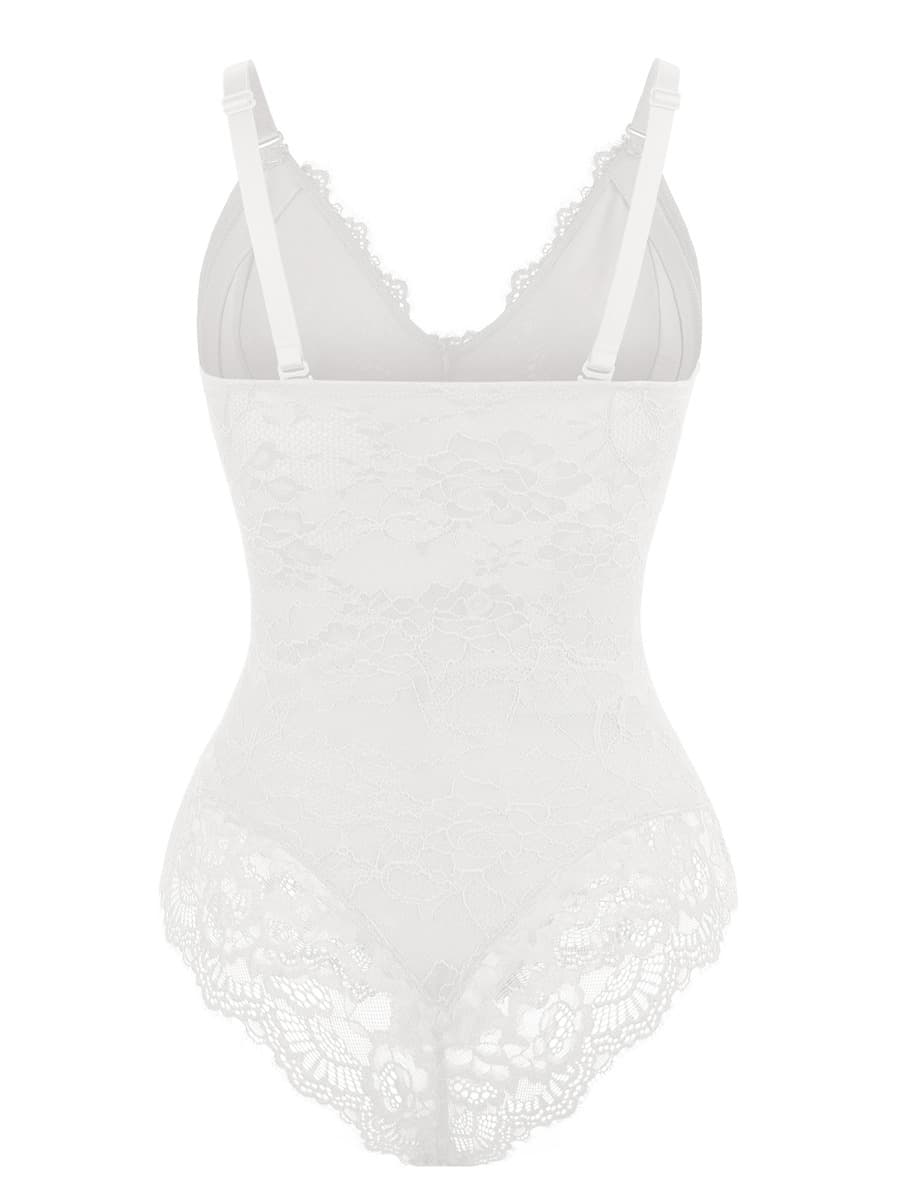 Sexy Lace Breast Support Adjustable Shaper for Bridal Bodysuit