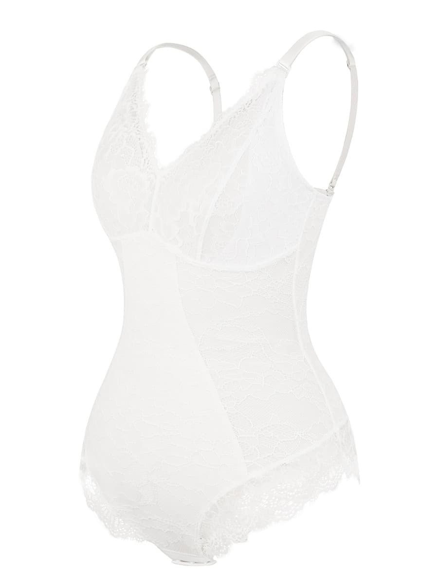 Sexy Lace Breast Support Adjustable Shaper for Bridal Bodysuit