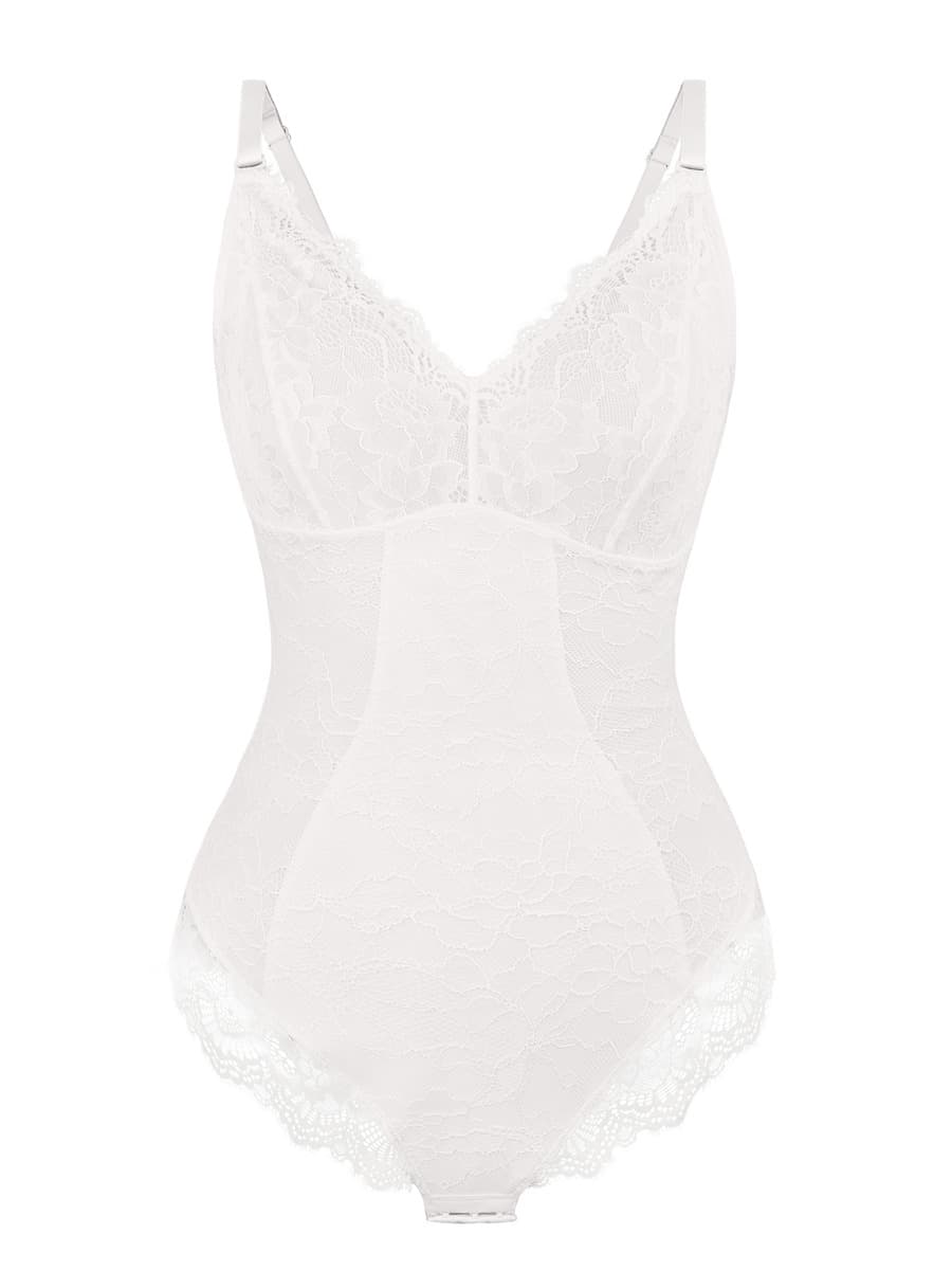 Sexy Lace Breast Support Adjustable Shaper for Bridal Bodysuit