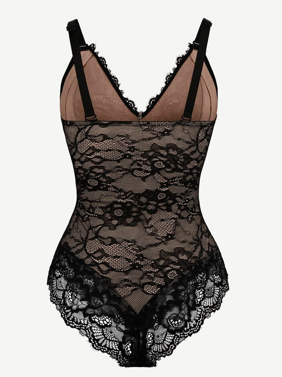 Sexy Lace Breast Support Adjustable Shaper for Bridal Bodysuit