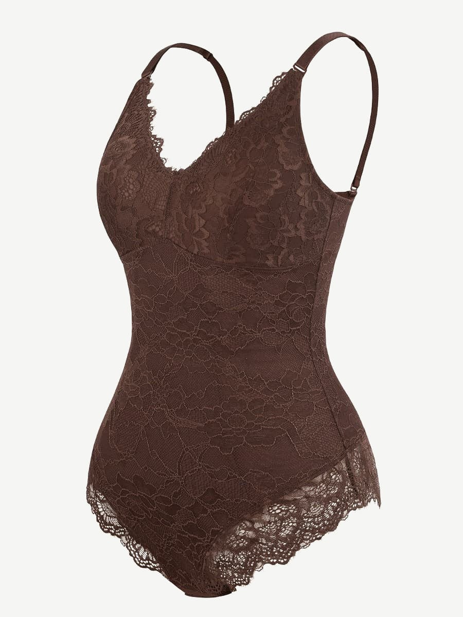 Sexy Lace Breast Support Adjustable Shaper for Bridal Bodysuit