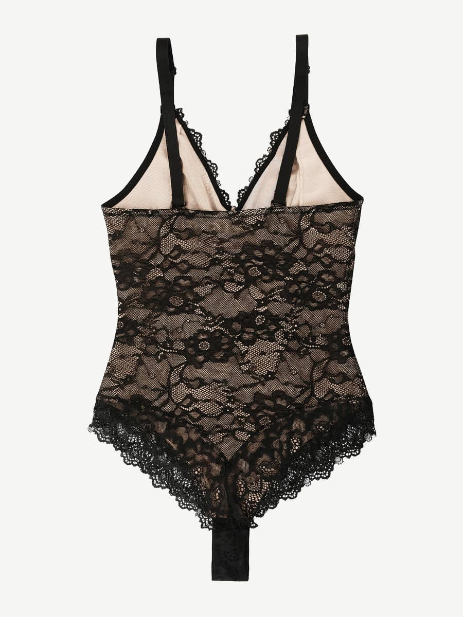 Sexy Lace Breast Support Adjustable Shaper for Bridal Bodysuit