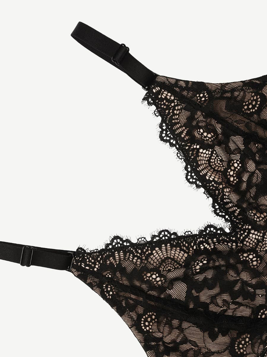 Sexy Lace Breast Support Adjustable Shaper for Bridal Bodysuit