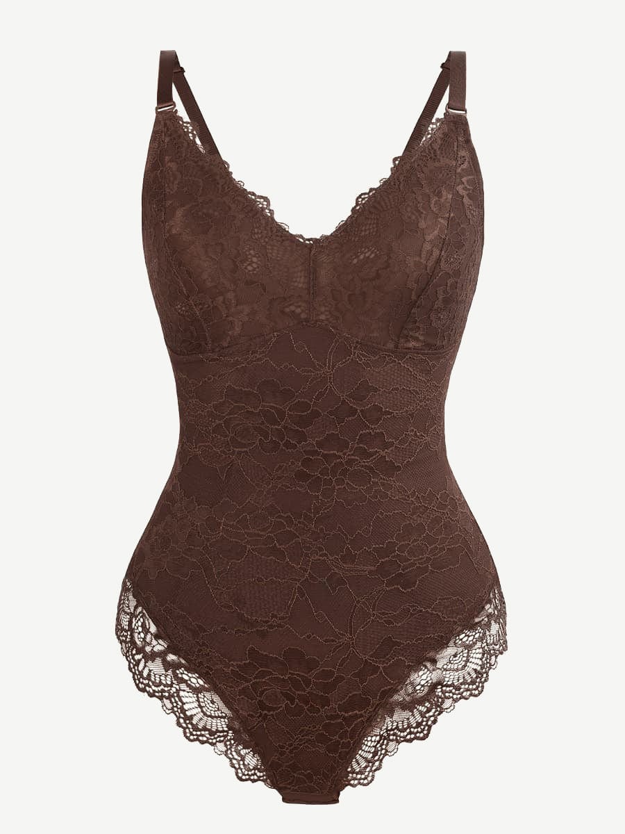 Sexy Lace Breast Support Adjustable Shaper for Bridal Bodysuit