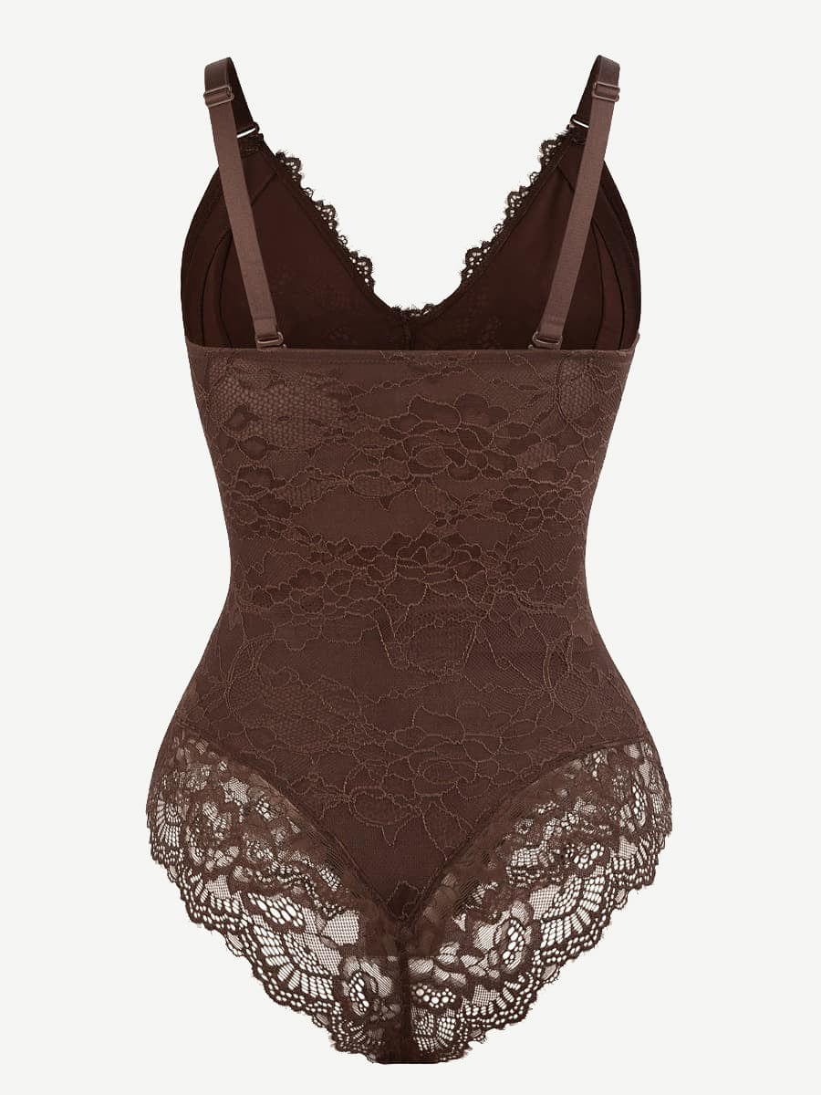 Sexy Lace Breast Support Adjustable Shaper for Bridal Bodysuit