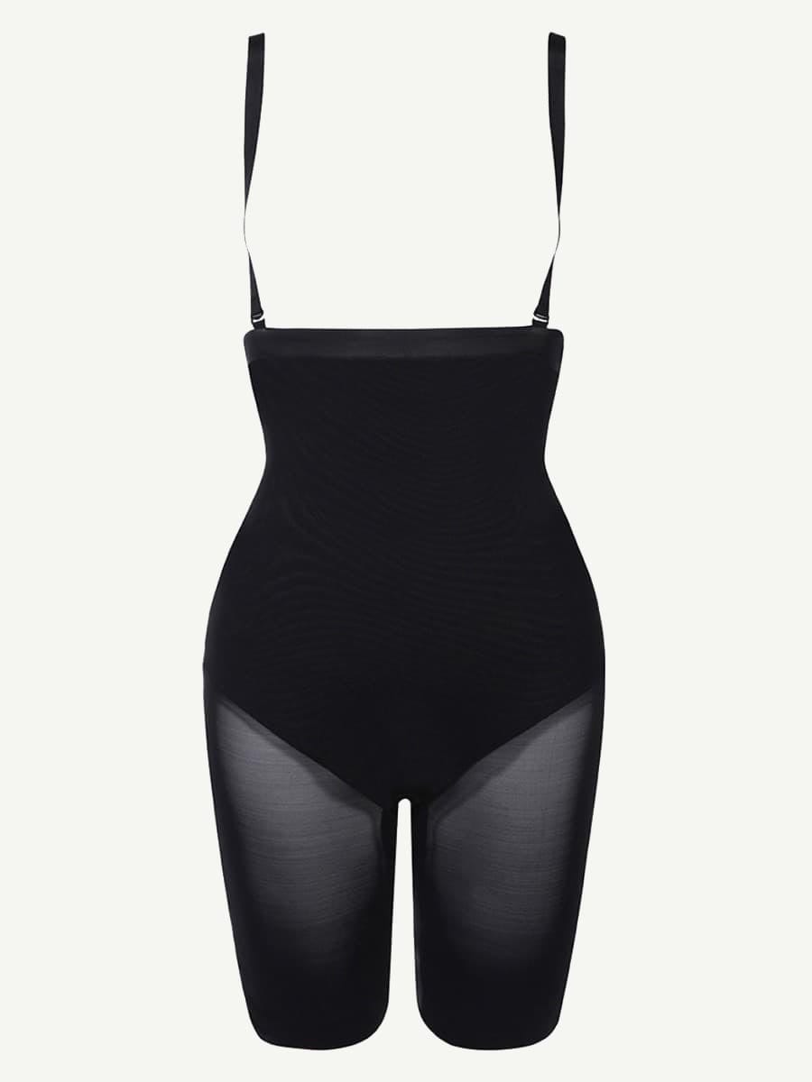 Butt Lifting Mesh Patchwork Body Shaper Plus Size