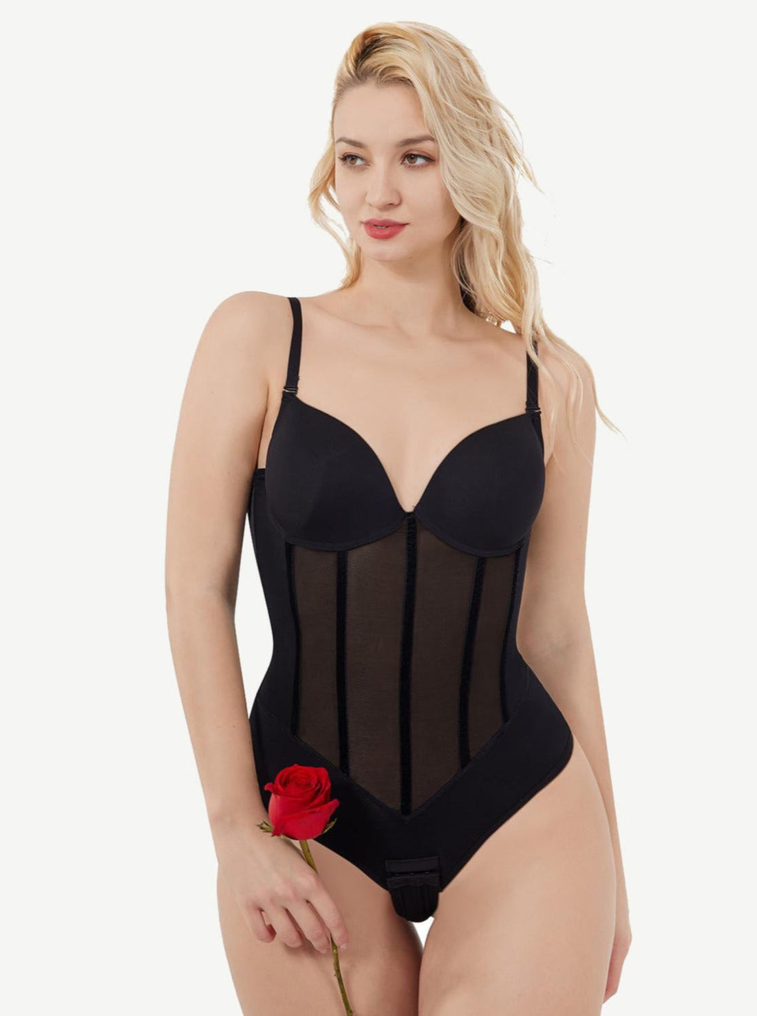 Back U Design Comfy Compression Shapewear with 5 Steel Bones