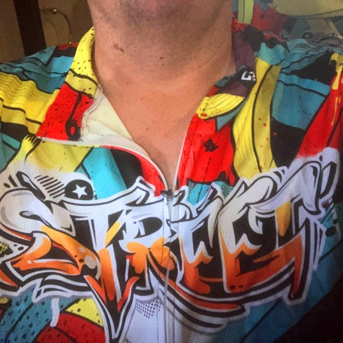 Men's Street Graffiti Short Sleeve Cycling Jersey