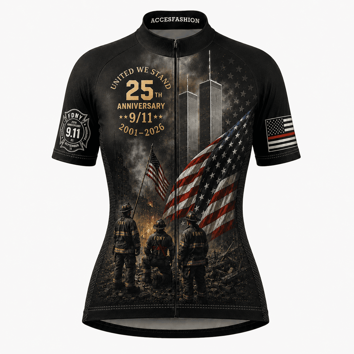 All Gave Some Some Gave All 911 Never Forget 343 Firefighter 25 Year Anniversary Patriot Day Cycling Kit