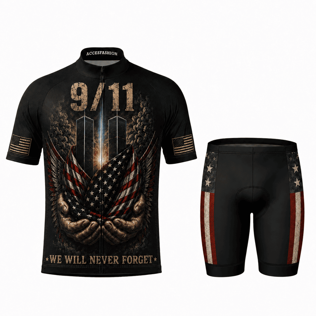 9/11 25 Years We Will Never Forget Cycling Kit