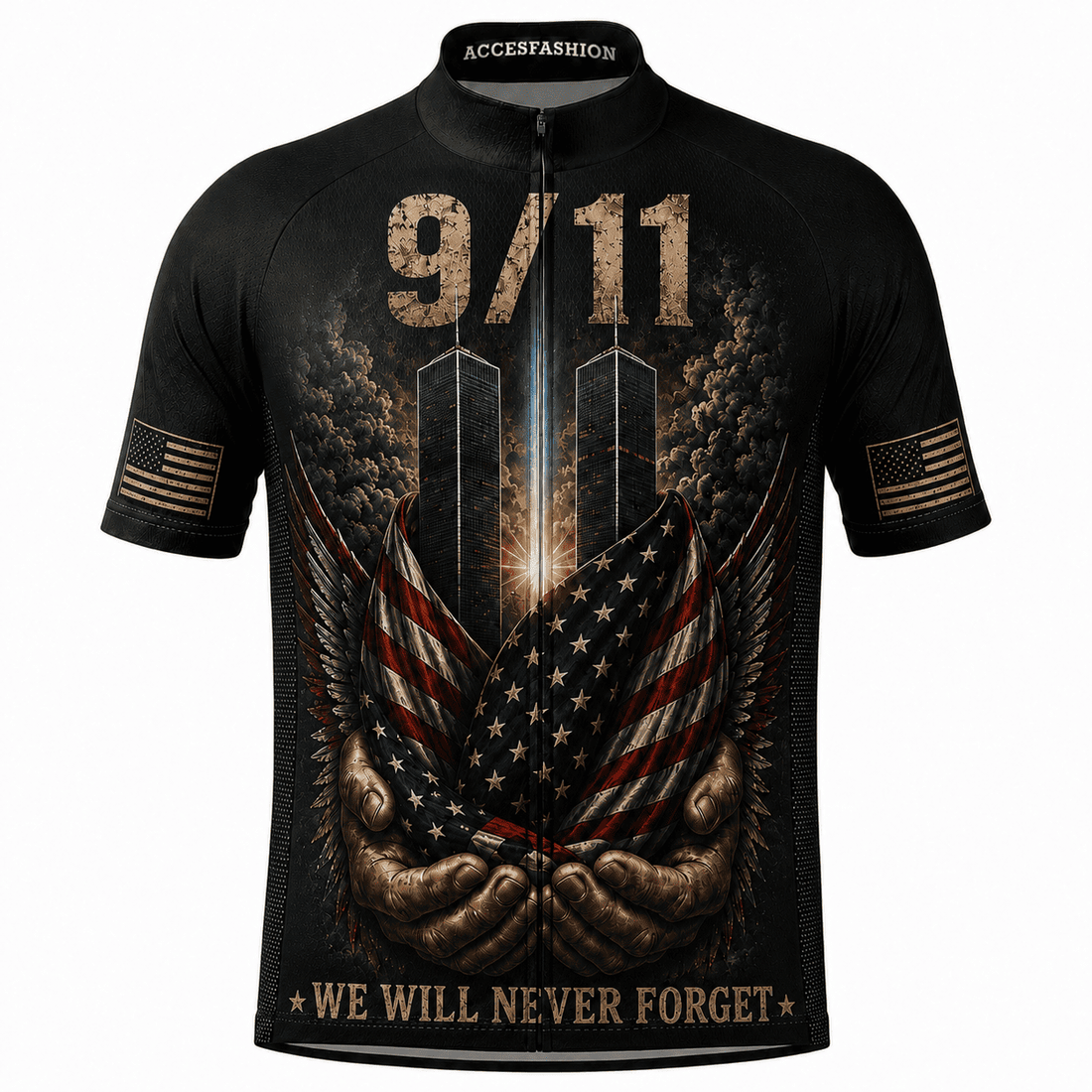 9/11 25 Years We Will Never Forget cycling jersey kit