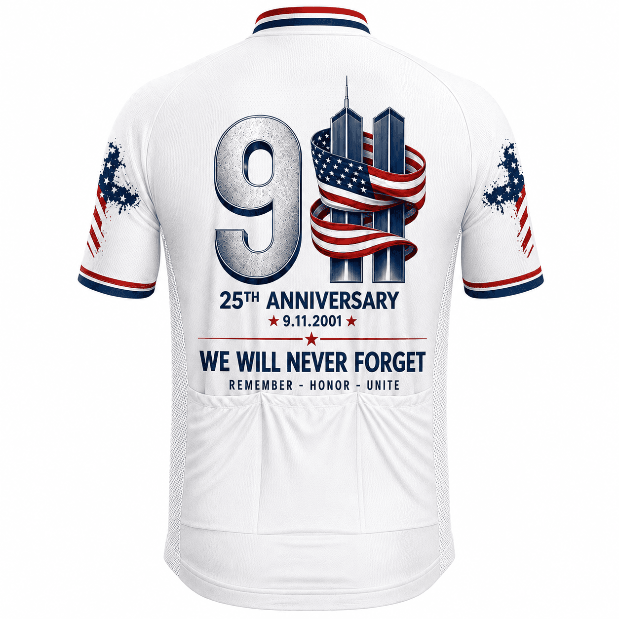 9/11 25th Anniversary Never Forget Cycling Kit