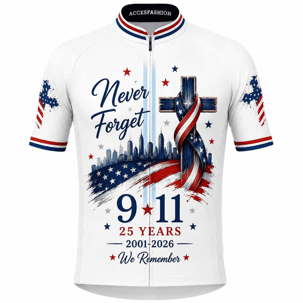 9/11 25th Anniversary Never Forget Cycling Kit