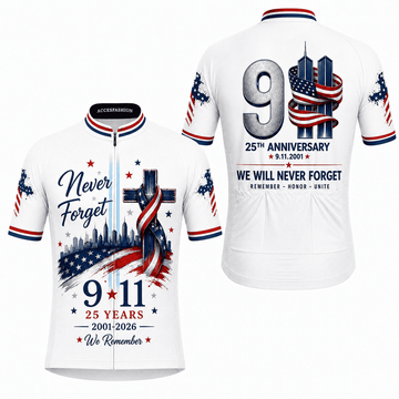 9/11 25th Anniversary Never Forget Cycling Kit
