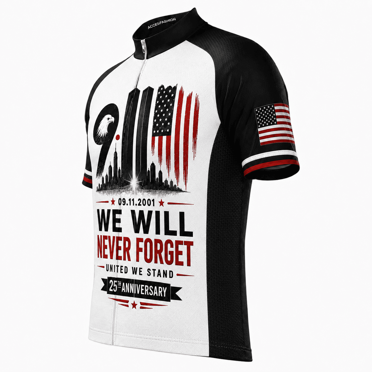 9/11 25th Anniversary We Will Never Forget Cycling Jersey Kit