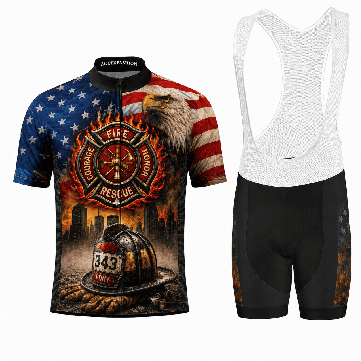 9/11 Fire Rescue Memorial Cycling Jersey & Kit