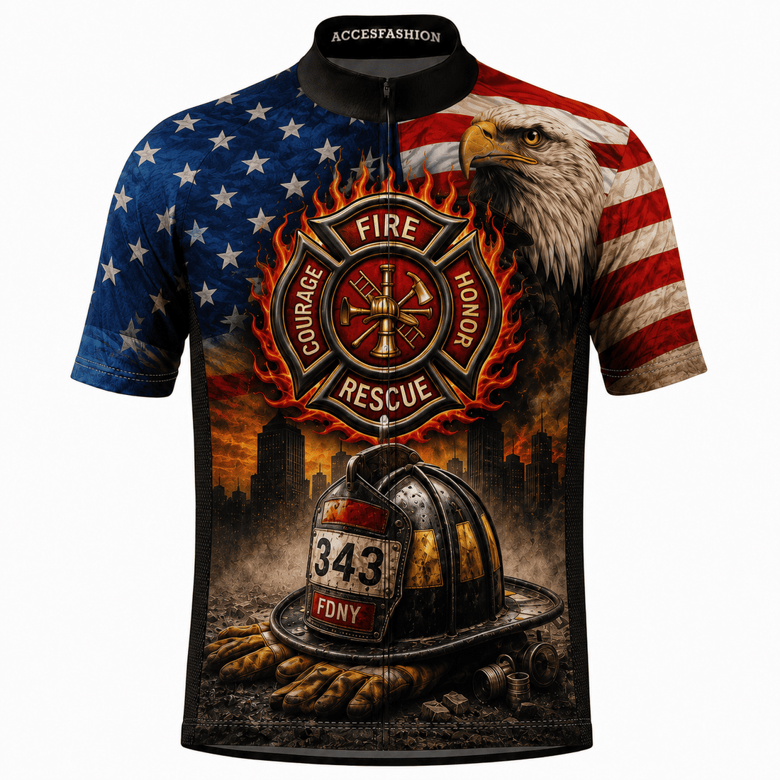 9/11 Fire Rescue Memorial Cycling Jersey & Kit