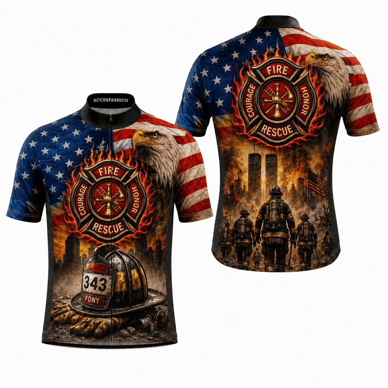 9/11 Fire Rescue Memorial Cycling Jersey & Kit