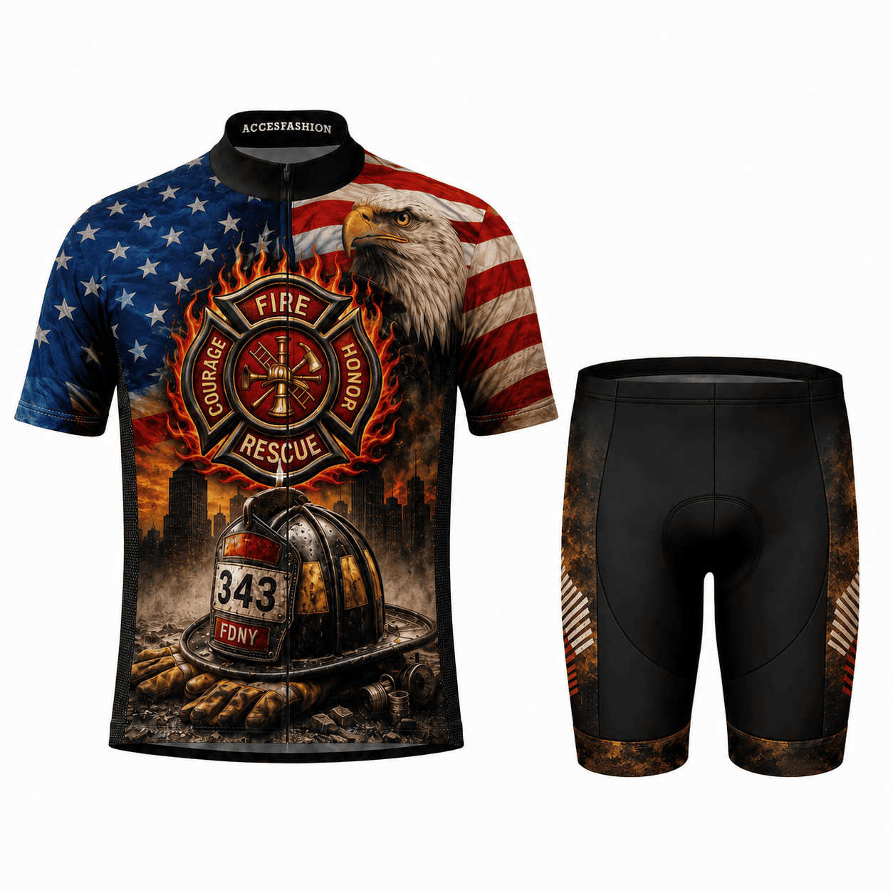 9/11 Fire Rescue Memorial Cycling Jersey & Kit