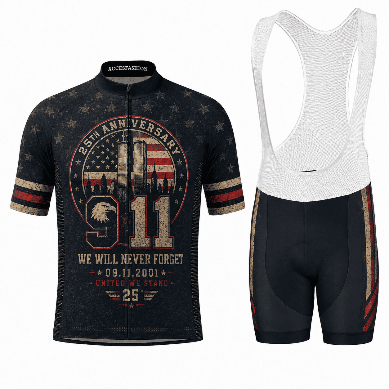 9/11 Never Forget 25th Anniversary Cycling Kit