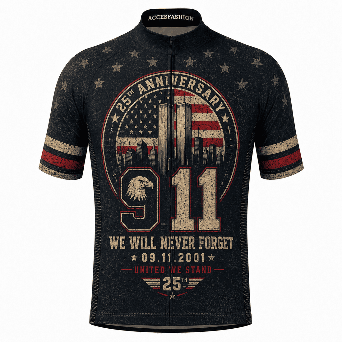 9/11 Never Forget 25th Anniversary cycling kit