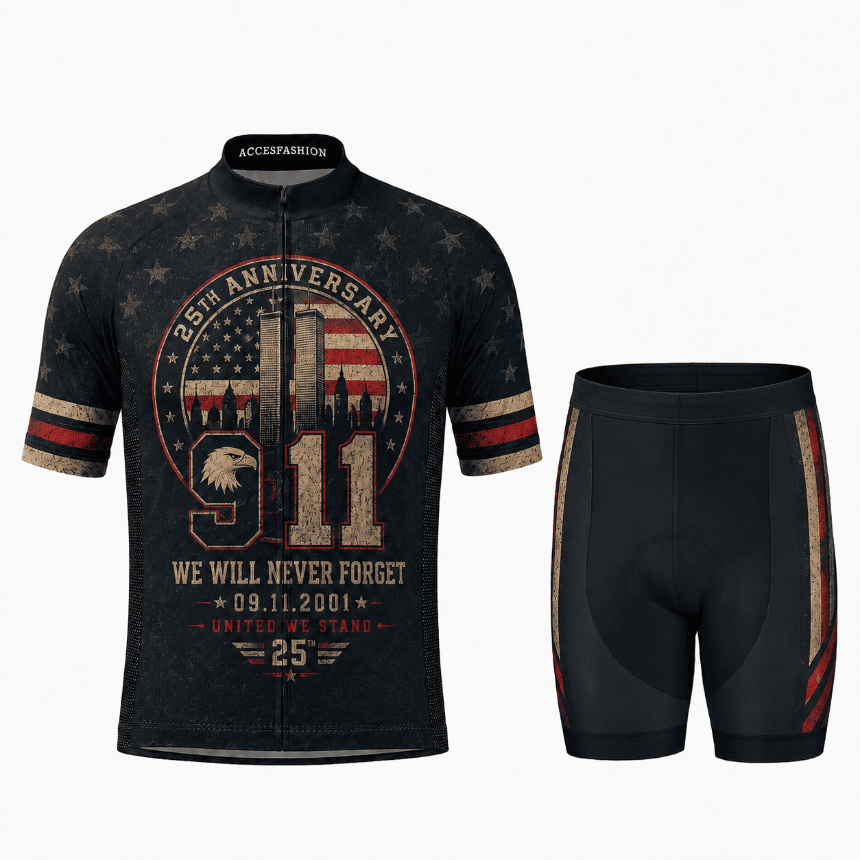 9/11 Never Forget 25th Anniversary Cycling Kit