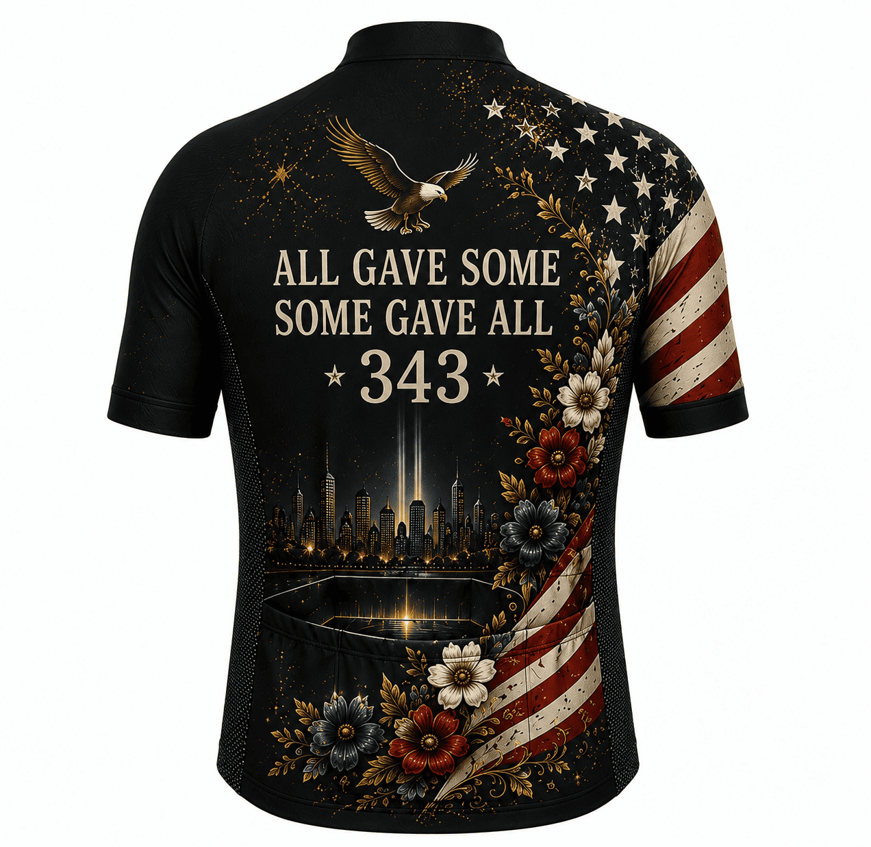 9/11 Never Forget 343 Memorial Cycling Kit – Firefighter Tribute