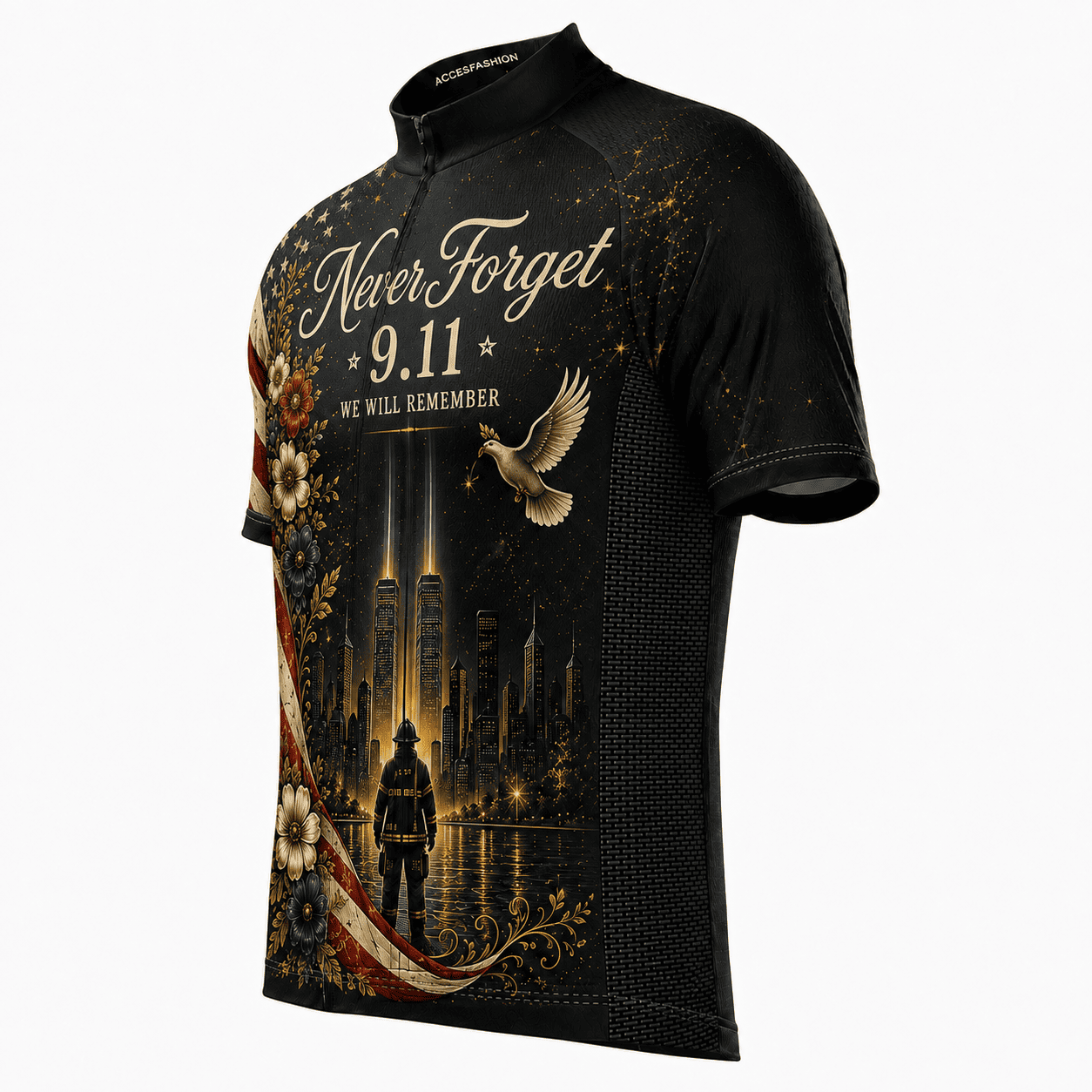 9/11 Never Forget 343 Memorial Cycling Kit – Firefighter Tribute