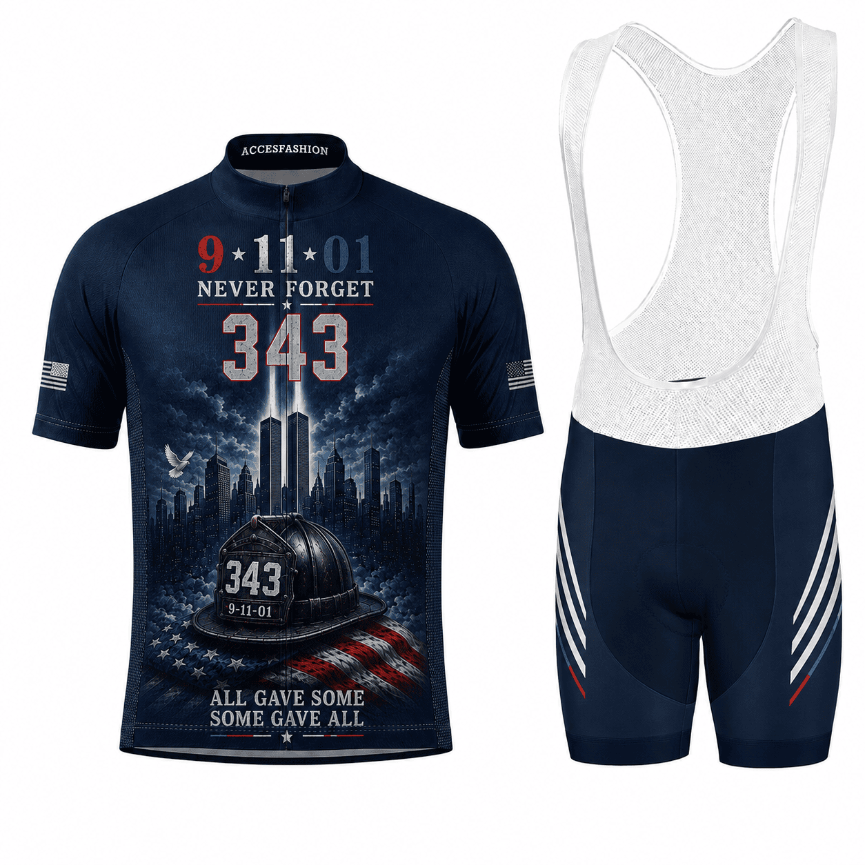 9/11 Never Forgotten 343 Memorial Cycling Kit