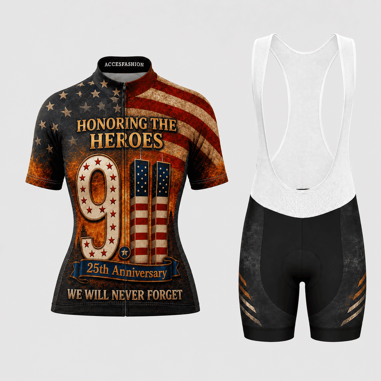 9/11 25th Anniversary Honoring the Heroes Cycling Kit